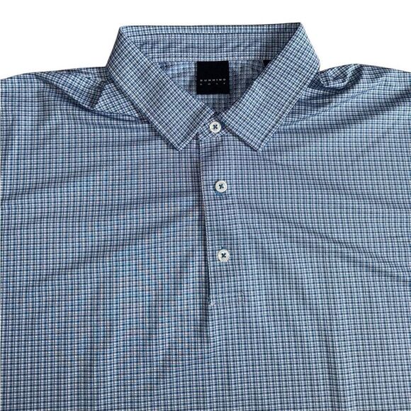 Dunning Golf Mens Golf Performance Polo Shirt in Blue Size XL - Picture 6 of 7
